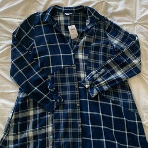 J.Jill Plaid Patterned Smocked Dress